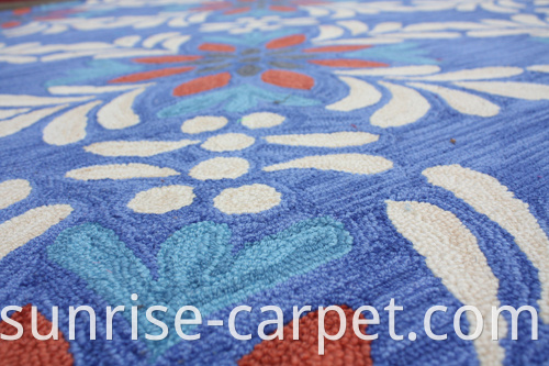 Dyeable Acrylic Hand Hooked Carpet Rug